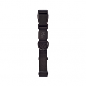 Регулируем нашийник за куче Ferribiella Suprema  Black от полиестер в черен цвят